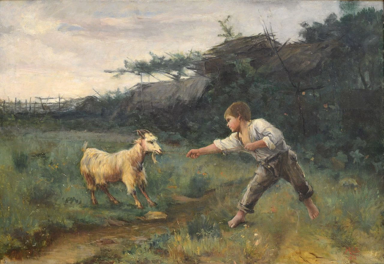 La testardaggine, 1894 - Museu Jose Malhoa, Caldas da Rainha